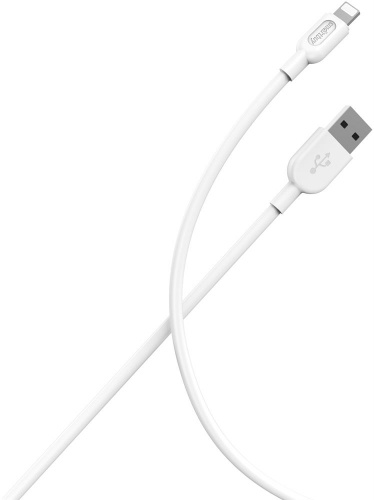картинка кабель smartbuy (ik-512-s01w) s01 lightning белый, 2.4 а, 1 м от магазина Tovar-RF.ru