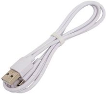 картинка кабель perfeo (u4027) elastic usb a вилка - micro usb вилка, 2.4a, белый, силикон, длина 1 м от магазина Tovar-RF.ru