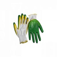 картинка ЗУБР Перчатки "МАСТЕР" трикотажные, 10 класс, х/б, двойная обливная ладонь из латекса, L-XL [11459-XL] от магазина Tovar-RF.ru