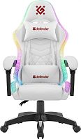 картинка Кресло DEFENDER (64048) Core Белый,RGB,класс 4,PU Белый от магазина Tovar-RF.ru
