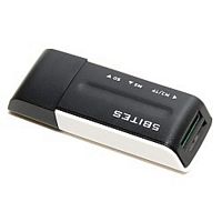 картинка 5bites устройство ч/з карт памяти re2-102bk usb2.0 card reader / all-in-one / usb plug / black от магазина Tovar-RF.ru