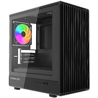 картинка powercase корпус mistral micro c4b argb, tempered glass, 4x 120mm argb pwm fan, чёрный, matx  (cmmcb-a4) от магазина Tovar-RF.ru