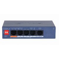 картинка dahua dh-cs4005-4gt-60 4-портовый гигабитный poe коммутатор с функцией облачного управления, 4 rj45 10/100/1000мбит/с (poe/poe+/hi-poe), 1 rj45 10/100/1000мбит/с (uplink), суммарно 60вт от магазина Tovar-RF.ru