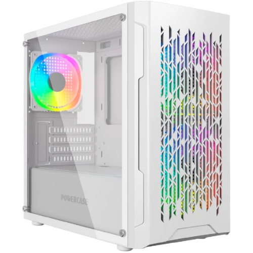 картинка Powercase Mistral Micro D3W ARGB, Tempered Glass, 2x 140mm ARGB PWM+1x 120mm ARGB PWM, белый, mATX  (CMMDW-A3) от магазина Tovar-RF.ru