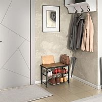 картинка Обувница БИТЕЛ ВЕРДА Дуб золотой крафт/черный нуар (1 кор.) от магазина Tovar-RF.ru