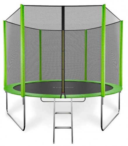 картинка батут getactive jump 10ft с внешней сеткой и лестницей зеленый (j10l)от магазина Tovar-RF.ru