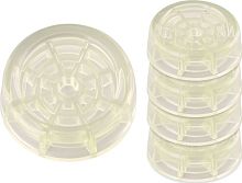 картинка multidom антивибрационные подставки для стиральных машин и холодильников (круг. прозрач.) d 6см, h2см мт76-134 multidom мт76-134 от магазина Tovar-RF.ru