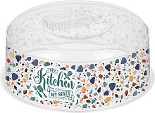 картинка крышка для свч homver bergamo терраццо d250мм с декором (бесцветный) 223134301/00 homver bergamo терраццо d250мм с декором (бесцветный) 223134301/00 от магазина Tovar-RF.ru