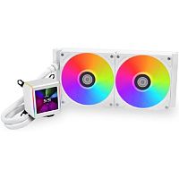 картинка кулер для процессора lian li galahad ii lcd 280 white (g89.ga2alcd28w.00) от магазина Tovar-RF.ru