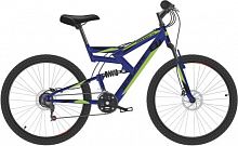 картинка велосипед black one hooligan fs 26 d синий/черный/зеленый 18" hq-0005330от магазина Tovar-RF.ru