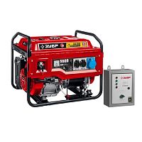 картинка ЗУБР Бензиновый генератор с автозапуском 5500 Вт  [СБА-5500] от магазина Tovar-RF.ru