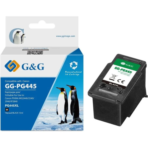 картинка картридж струйный g&g gg-pg445 черный для canon pixma mg2440/2540/2940 от магазина Tovar-RF.ru