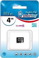 картинка карта памяти smartbuy (sb4gbsdcl10-00) microsdhc 4gb class10 от магазина Tovar-RF.ru