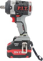 картинка Гайковерт аккумуляторный P.I.T. Гайковерт IMPACT аккум. бесщеточный PIW20H-600A/2 (20В, 600Нм, 1/2", 3ск, 0-2800уд/мин,2х4Ач) P.I.T. Гайковерт IMPACT аккум. бесщеточный PIW20H-600A/2 (20В, 600Нм, 1/2", 3ск, 0-2800уд/мин,2х4Ач) от магазина Tovar-RF.ru