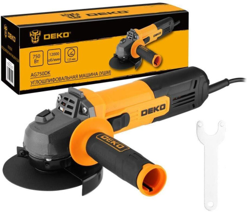 картинка Углошлифовальная машина DEKO AG750DK, 125мм, 750 Вт 083-1023 DEKO AG750DK, 125мм, 750 Вт 083-1023 от магазина Tovar-RF.ru