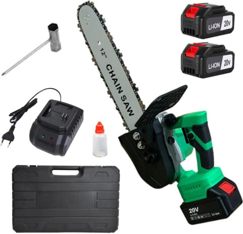 картинка Пила цепная аккумуляторная ZITREK GreenSaw 20 PRO (20В, 4 Ач Li-ion аккум. 2шт, ЗУ) 082-1852 магазин Tovar-RF.ru являющийся официальным дистрибьютором в России картинка Пила цепная аккумуляторная ZITREK GreenSaw 20 PRO (20В, 4 Ач Li-ion аккум. 2шт, ЗУ) 082-1852 от магазина Tovar-RF.ru