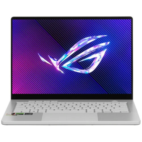 картинка asus rog zephyrus g14 ga403uu-qs077 [90nr0hz2-m003s0] platinum white 14" {2880x1800 oled  ryzen 7 8845hs(3.8ghz)/16384mb/1024pcissdgb/rtx4050(6144mb)/dos} от магазина Tovar-RF.ru