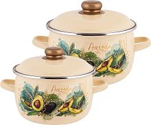 картинка Набор посуды APPETITE N41P123 Avocado эмал (2 предмета) от магазина Tovar-RF.ru