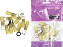 картинка DUWI (26568 3) Наконечник-кольцо, НКИ-Т 6,0-6, 6мм², термоусадка, желтый от магазина Tovar-RF.ru