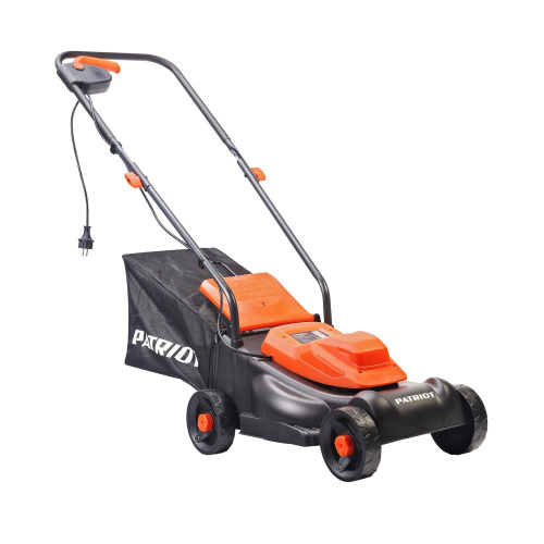 картинка PATRIOT PT 1130E Газонокосилка электрическая [512309231] { 1200 Вт, 32см, высота 3 позиц, пластик. травосбоник 30л } от магазина Tovar-RF.ru