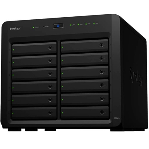 картинка synology ds2422+ qc2.2ghz cpu/4gb(up to 32gb)/raid 0,1,5,6,10/up to 12 sata ssd/hdd (3.5" or 2.5") (up to 24 with 1xdx1222), 2xusb3.0, 4xgbe(+1expslot),iscsi, 2xipcam(upto40)/1xps/3yw вилка uk/hk 3-pi от магазина Tovar-RF.ru