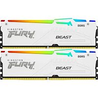 картинка память ddr5 2x32gb 5200mhz kingston kf552c40bwak2-64 fury beast rgb rtl gaming pc5-41600 cl40 dimm 288-pin 1.25в single rank с радиатором ret от магазина Tovar-RF.ru