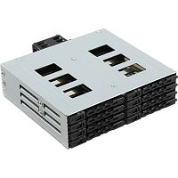 картинка procase l2-108-sata3-bk {корзина l2-108sata3 8 sata3/sas, черный, с замком, hotswap mobie rack module for 2,5" slim hdd(1x5,25) 2xfan 40x15mm} от магазина Tovar-RF.ru