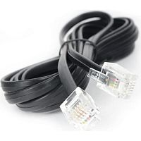 картинка cablexpert tc6p4c-2m кабель.телефонный аппарат-розетка 2 м черный от магазина Tovar-RF.ru