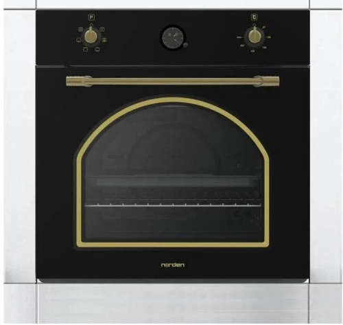 картинка духовой шкаф электрический norden nrd 6000 bl rustic черный norden nrd 6000 bl rustic черный от магазина Tovar-RF.ru