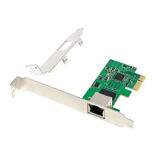 картинка orient xwt-rtl8126pe-5g, сетевая карта pci-ex1 v2.1 1xrj45 5gbps ethernet nic, rtl8126 chipset, 5/2.5/1 гбит/с, 2 планки крепления в комплекте (33360) от магазина Tovar-RF.ru