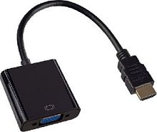 картинка кабель, переходник perfeo (a7022) hdmi a вилка - vga/svga розетка от магазина Tovar-RF.ru
