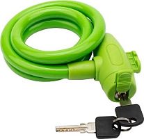 картинка разное четыре сезона (79-0303) тросовый замок 100 см, зеленый четыре сезона (79-0303) тросовый замок 100 см, зеленыйот магазина Tovar-RF.ru