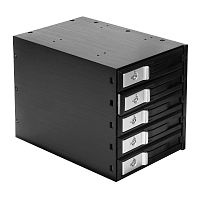 картинка exegate ex264646rus корзина для hdd exegate hs535-01 (универсальная, на 5*3,5" sata/sas hdd, занимает 3*5,25" отсека) от магазина Tovar-RF.ru