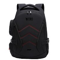 картинка acer nitro obg313 [zl.bagee.00g] черный/красный полиэстер рюкзак для ноутбука 15.6" от магазина Tovar-RF.ru