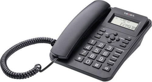 картинка телефон проводной texet tx-264 black от магазина Tovar-RF.ru