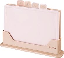 картинка AGNESS 671-206 РОЗОВО-БЕЖЕВЫЙ на подставке (4 предмета) от магазина Tovar-RF.ru