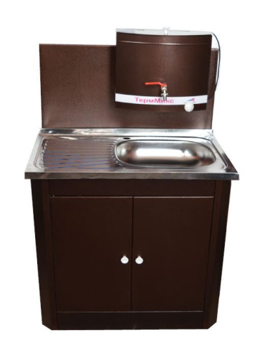 картинка Умывальник ТЕРММИКС Умывальник с ЭВН нерж. "Тандем" медь серебро от магазина Tovar-RF.ru