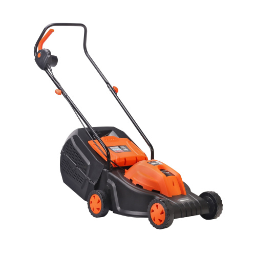 картинка PATRIOT PT 1132E Газонокосилка электрическая [512309222] {Эл.двиг. 1100Вт ширина скаш. 320мм, плавный пуск, высота скаш. 25-55мм колеса 140мм, травосборник 35л} от магазина Tovar-RF.ru