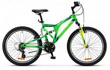картинка велосипед stels mustang v 24" v020 lu085328 lu095234 16" зеленый/черный 2023от магазина Tovar-RF.ru