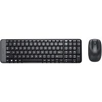 картинка 920-003169 logitech клавиатура + мышь wireless combo mk220 black usb оригинальная заводская гравировка ru/lat  от магазина Tovar-RF.ru