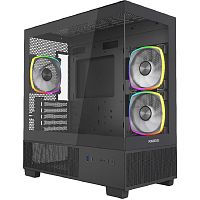 картинка powercase vision micro m3b, tempered glass, 3x 120mm argb pwm fan, чёрный, matx  (cvmmb-a3) от магазина Tovar-RF.ru