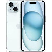 картинка apple iphone 15 128gb a3090 lt.blue 3g 4g 1sim 6.1" ios 17 802.11 a/b/g/n/ac/ax nfc gps mtp43hn/a индия от магазина Tovar-RF.ru