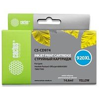 картинка cactus cd974ae картридж №920xl для hp dj 6000/6500/7000/7500, желтый от магазина Tovar-RF.ru
