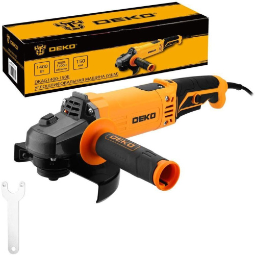 картинка Углошлифовальная машина DEKO DKAG1400-150E, 150мм, 1400 Вт 083-1029 от магазина Tovar-RF.ru