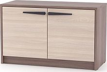 картинка Тумба для обуви МЕБЕЛЬ-КОМПЛЕКС Оптима Тумба для обуви низкая Шимо темный/Шимо светлый от магазина Tovar-RF.ru