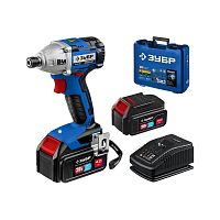 картинка Ударный гайковерт Зубр GVB-250-42 4Ач,  с двумя аккумуляторами от магазина Tovar-RF.ru