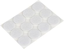 картинка РЫЖИЙ КОТ Накладки-протекторы для мебели самоклеящиеся 12шт 28мм, белый (105205) РЫЖИЙ КОТ Накладки-протекторы для мебели самоклеящиеся 12шт 28мм, белый (105205) от магазина Tovar-RF.ru