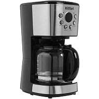 картинка кофеварка капельная kitfort кт-728 900вт черный/серебристый от магазина Tovar-RF.ru