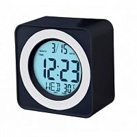 картинка perfeo часы-будильник "bob", чёрный, (pf-f3616) время, температура  pf_c3742  от магазина Tovar-RF.ru
