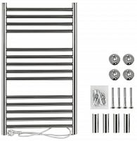 картинка Полотенцесушитель электрический BRIMIX BK109F ЭКСКЛЮЗИВ-ПРЯМОЙ 735х410х53мм на 14 перекладин с сухим ТЭНом, 100W, T-50*C, из нерж.стали от магазина Tovar-RF.ru